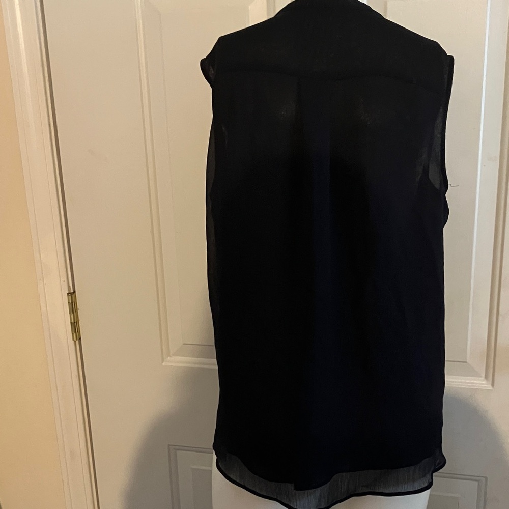 Tommy Hilfiger Black Sleeveless Blouse - Picture 3 of 5